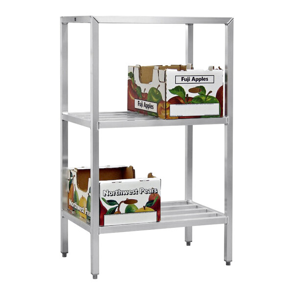 New Age 1046 HD Series 48" x 24" x 60" HeavyDuty 3Shelf Aluminum