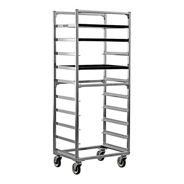 New Age 10 Pan Side Load Heavy-Duty Aluminum Bun / Sheet Pan Rack 1334S