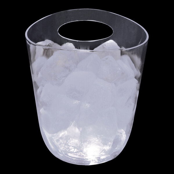 125 oz. Plastic Champagne Bucket with 5 LED Lights and Handle 6/Case
