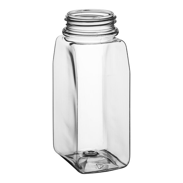 16 oz. Rectangular Plastic Spice Jar - 140/Case