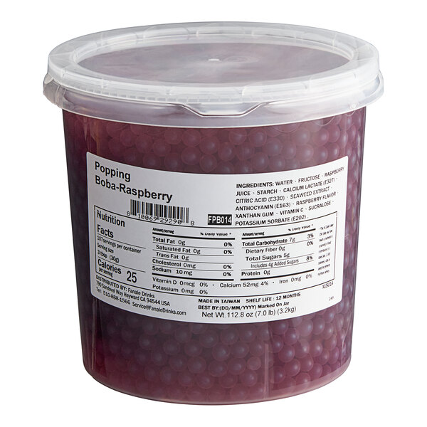 Fanale Raspberry Popping Boba 7.26 lb. - 4/Case