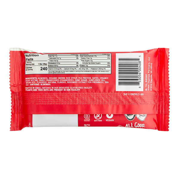 The GFB Cranberry Toasted Almond Bar 2.05 oz. 72/Case