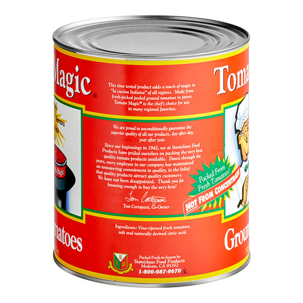 Stanislaus Tomato Magic Ground Peeled Tomatoes 10 Can 6/Case