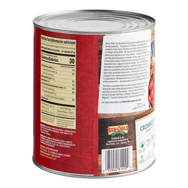 RedPack ExtraHeavy Concentrated Crushed Tomatoes 10 Can 6/Case