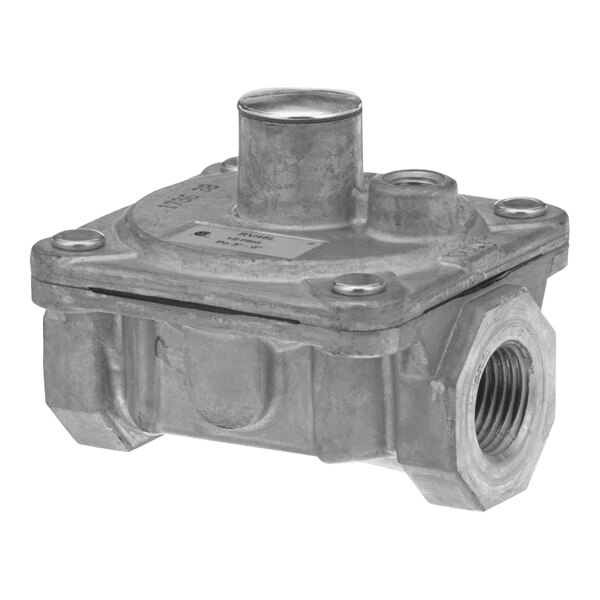 A metal All Points natural gas pressure regulator with a nut.