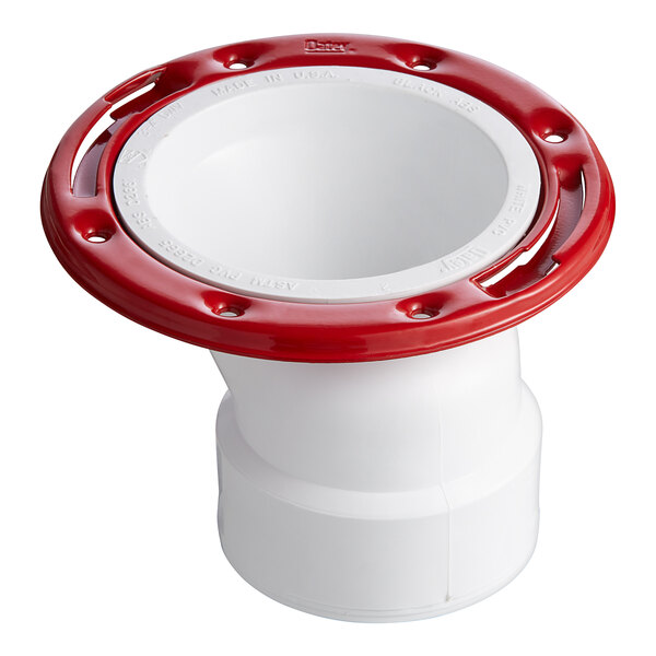 Oatey 43501 Level Fit 3" 4" PVC Offset Water Closet Flange with Metal Ring