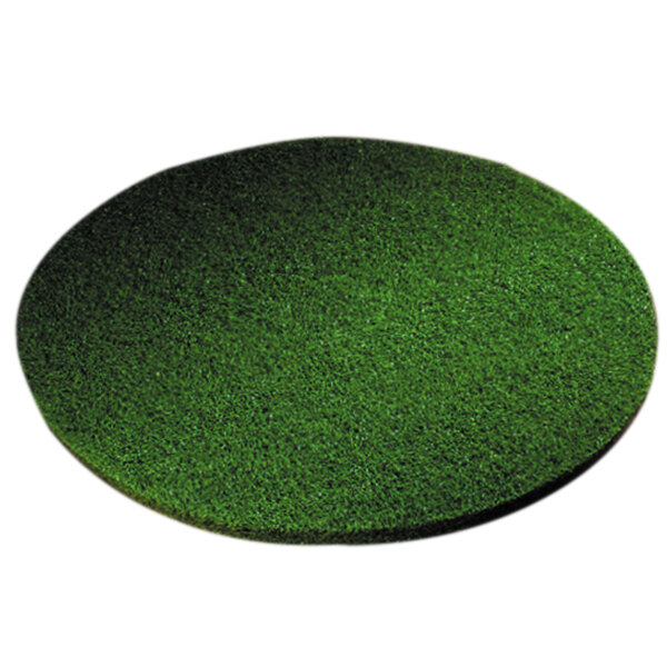 A green round Scrubble 55-27 floor pad.