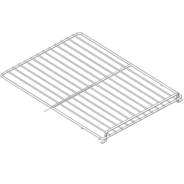 A wire shelf for an Alto-Shaam convection oven on a white background.