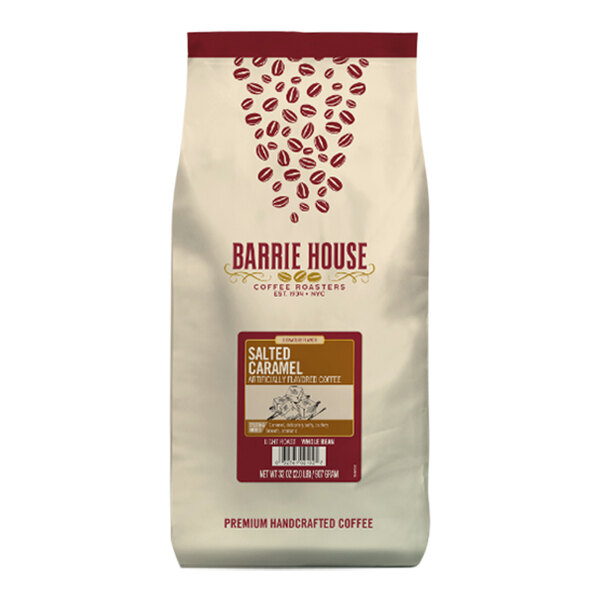 Barrie House Salted Caramel Flavored Whole Bean Coffee 2 lb. 6/Case
