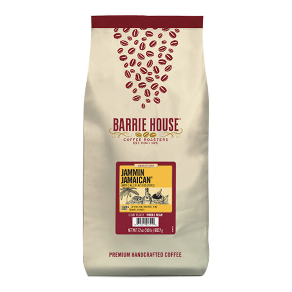 Barrie House Jammin Jamaican Whole Bean Coffee 2 lb. - 6/Case