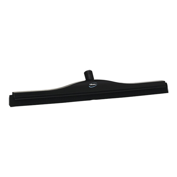 A black Vikan floor squeegee with a black handle.