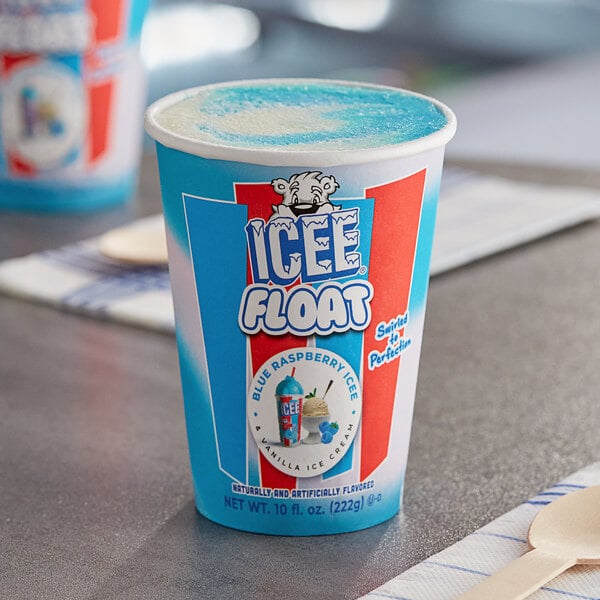 ICEE Blue Raspberry and Vanilla Float Cup 10 fl. oz. 12/Case