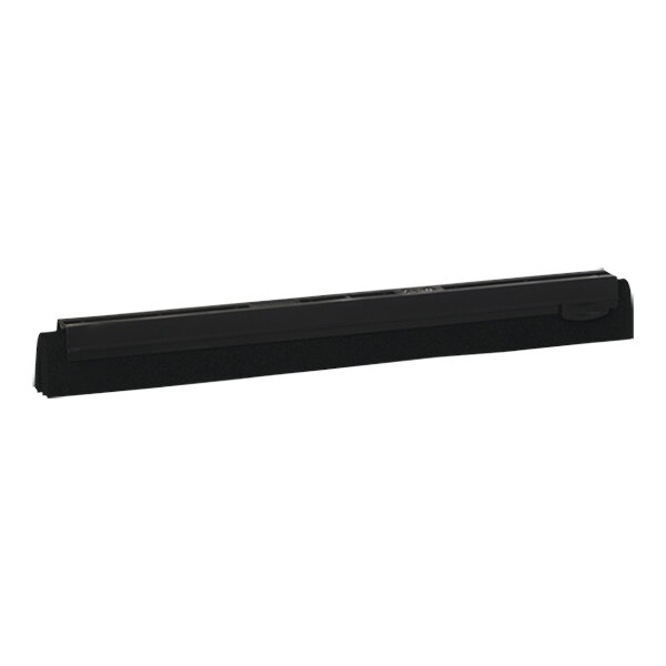 A black rectangular foam squeegee blade with a white background.