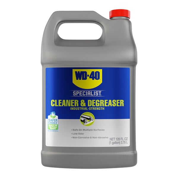 WD-40 300363 Specialist 1 Gallon Industrial-Strength Cleaner and Degreaser - 4/Case