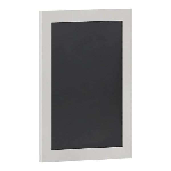 A white rectangular chalkboard with a black border.