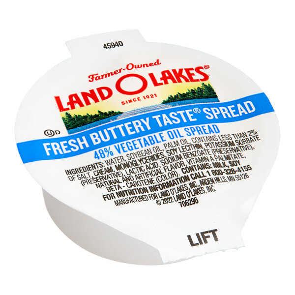 Land O Lakes Fresh Buttery Taste Spread Portion Cups 10 Grams 304/Case
