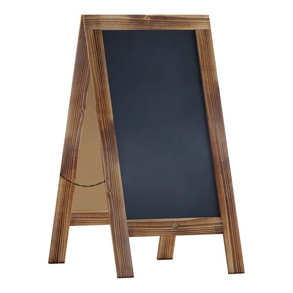 A Flash Furniture Canterbury wooden A-frame blackboard stand.