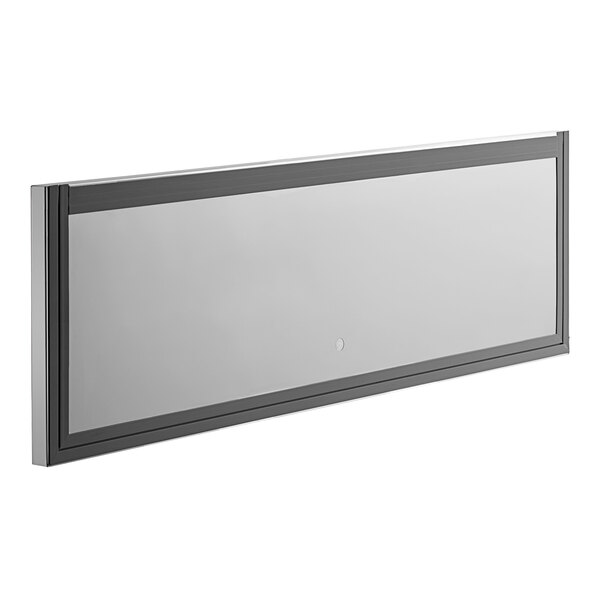 A white rectangular top door with a black border.