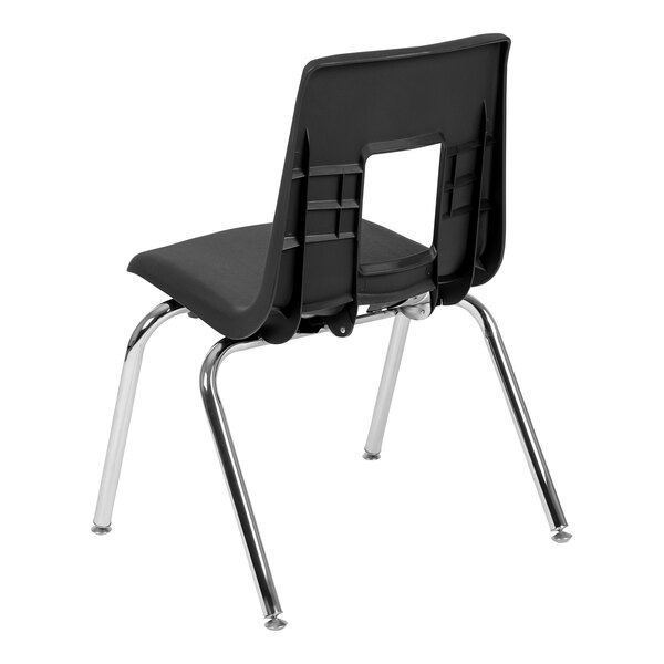 Flash Furniture Mickey Advantage 16" Black Stackable Classroom Chair