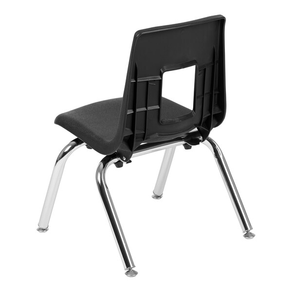 Flash Furniture Mickey Advantage 12" Black Stackable Classroom Chair