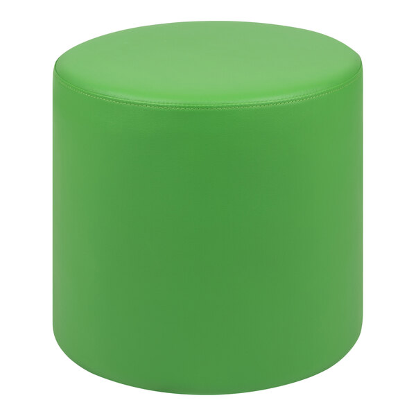 A green round Flash Furniture Nicholas ottoman.