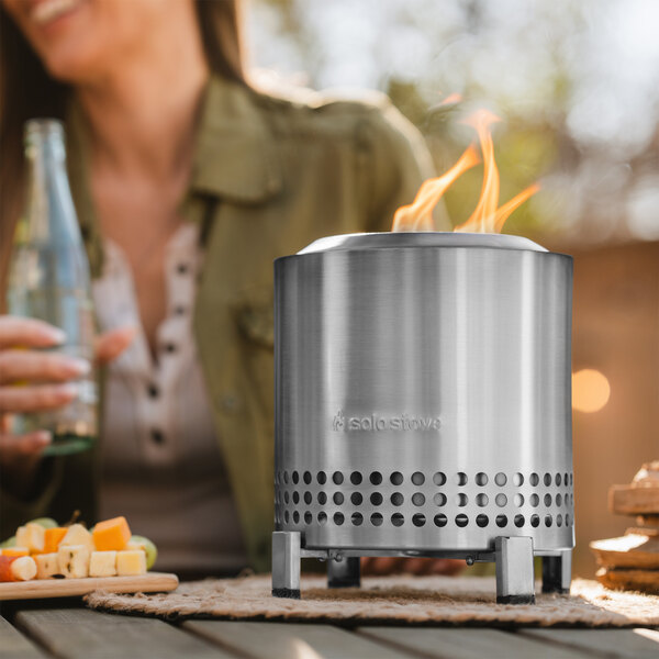 Solo Stove Mesa XL 7" Stainless Steel Tabletop Fire Pit