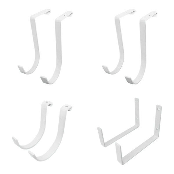 SafeRacks White 8Piece Hook Accessory Package