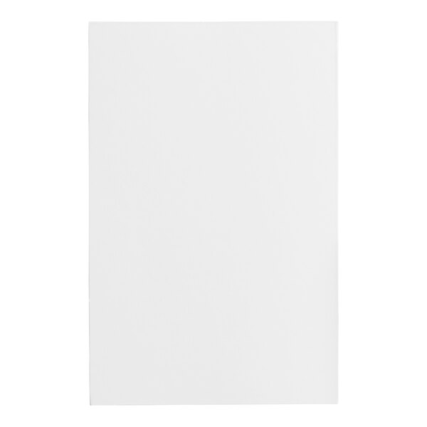 A white rectangular board with a white background.