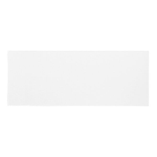 A white rectangular board with white background.