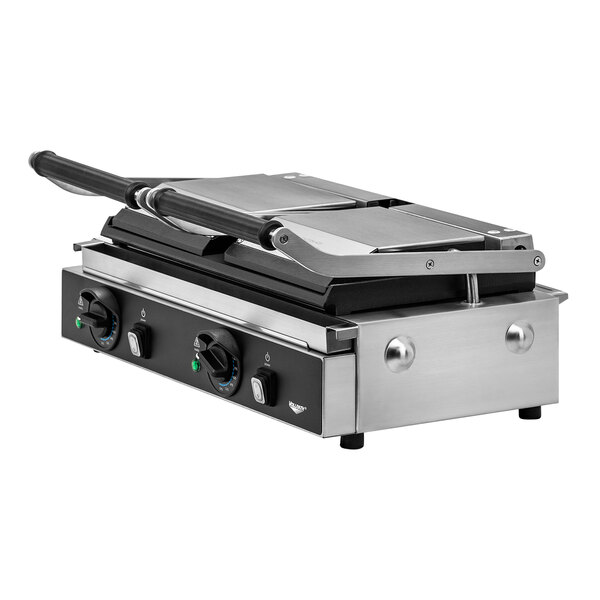 Vollrath PSG4DF208240 Double Cast Iron Panini Grill with Smooth Plates