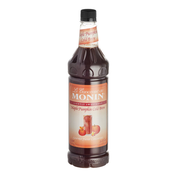 Monin Maple Pumpkin Cold Brew Coffee 71 Concentrate 1 Liter