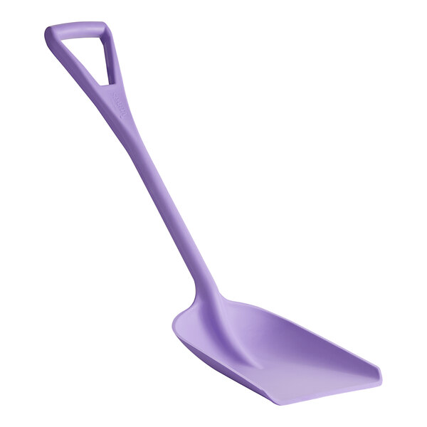 A purple Carlisle Sparta food service shovel with a handle.