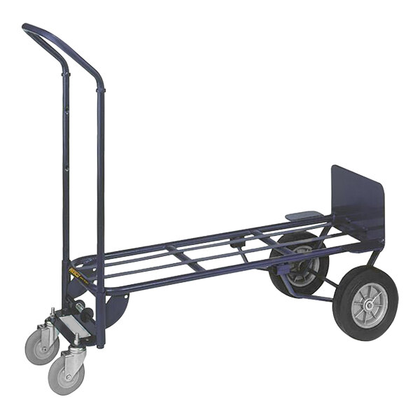 Wesco Industrial Products 1,000 lb. 2in1 Deluxe Convertible Industrial Hand Truck with (2) 10