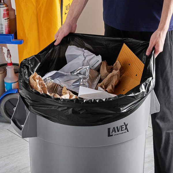 55 Gallon Trash Bags, Heavy-Duty 3 Mil Contractor Bags, Large 55-60 Gallon  Trash