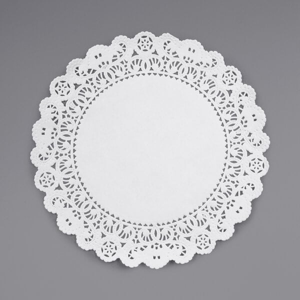 White Square Lace Paper Doilies 12 in, 150 Pack 