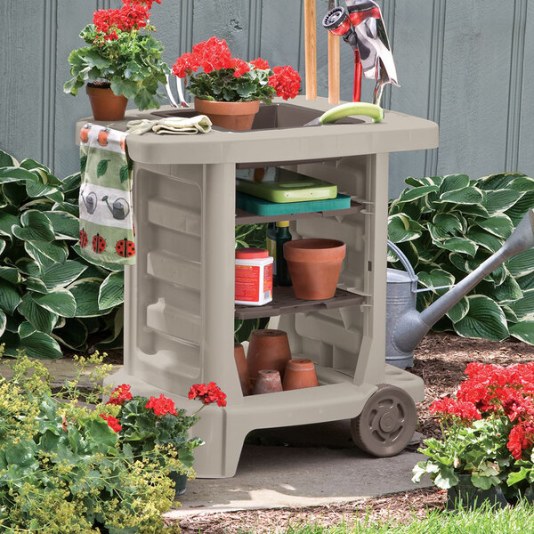 Suncast Portable Garden Cart GC1500BTD