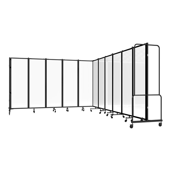 National Public Seating Robo 6' x 21' 4" Clear Acrylic Mobile Room