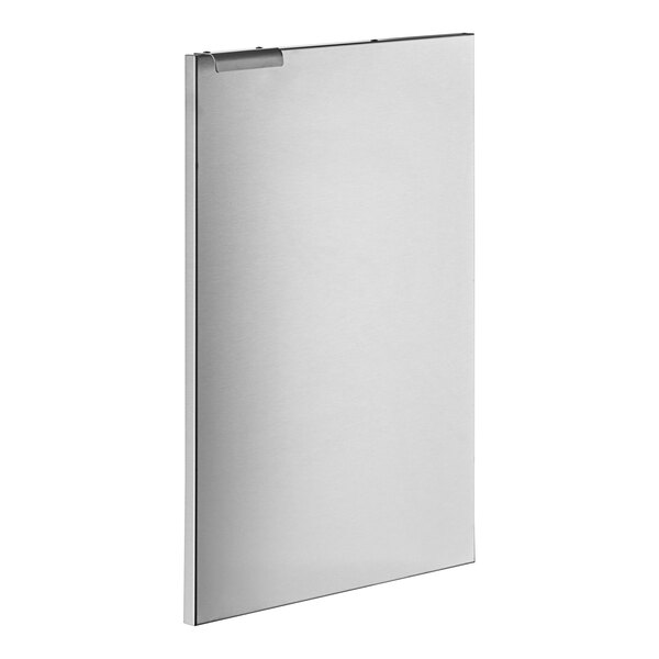 The right door for an Avantco FPC22 rethermalizer with a metal frame on a white background.
