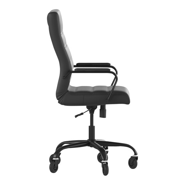 Flash Furniture Whitney Black LeatherSoft MidBack Executive Swivel