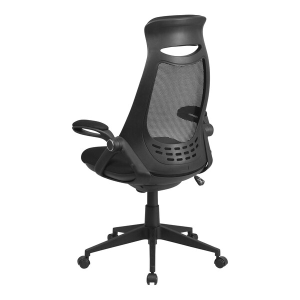 Flash Furniture Ivan Black Mesh HighBack Swivel Office Chair with Flip