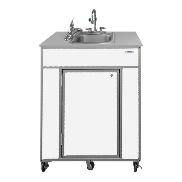 Monsam PSE2001EWHITE White Portable Eye and Face Washing Station