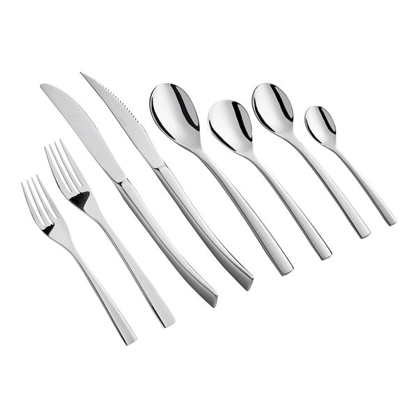 Acopa Lore 8 1/4" 18/8 Stainless Steel Extra Heavy Weight Dessert Spoon 12/Case