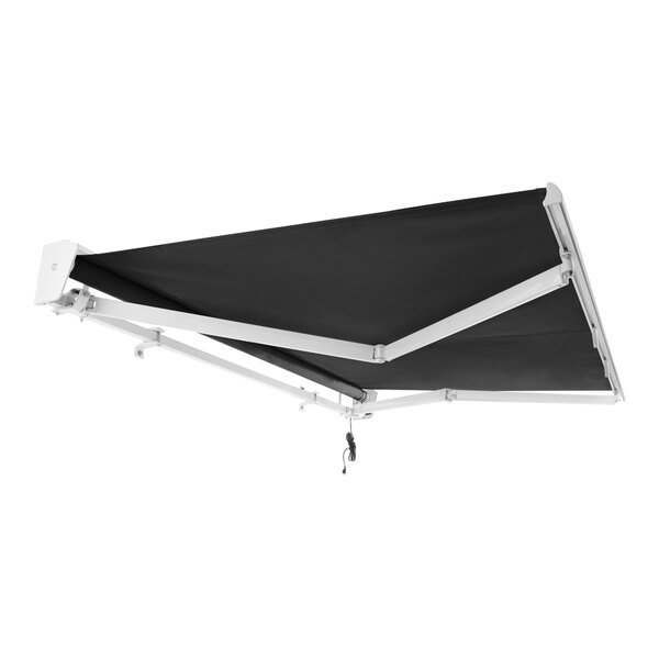 Awntech Destin 14' Black HeavyDuty Left Motor Retractable Patio Awning