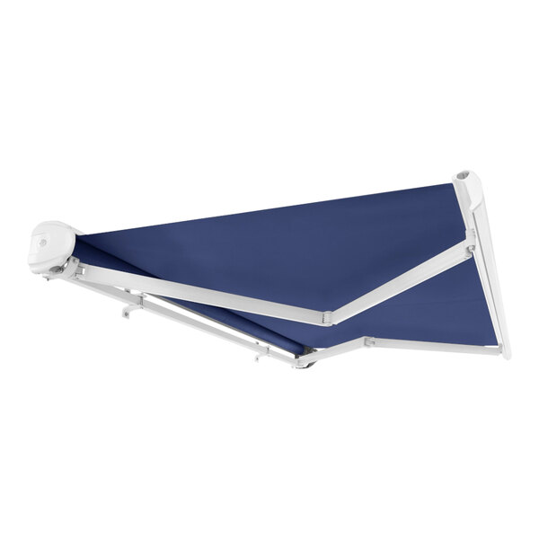 Awntech Key West Navy HeavyDuty Manual Retractable Patio Awning with