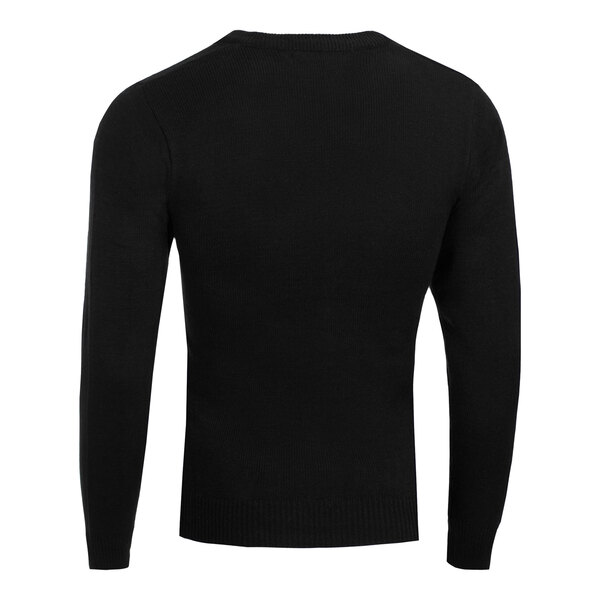 Henry Segal Men's Customizable Black High-Tech Acrylic Long Sleeve Sweater