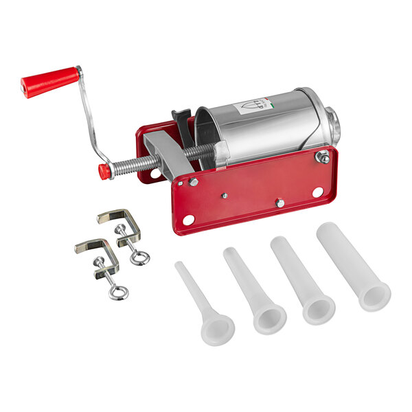 Tre Spade F20300 6 lb. Manual Horizontal 2-Speed Red Enameled Steel ...
