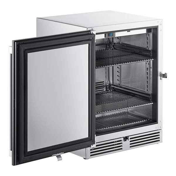 Perlick HB24RSBSSTK 24" Black ADA Compliant Single Door Undercounter