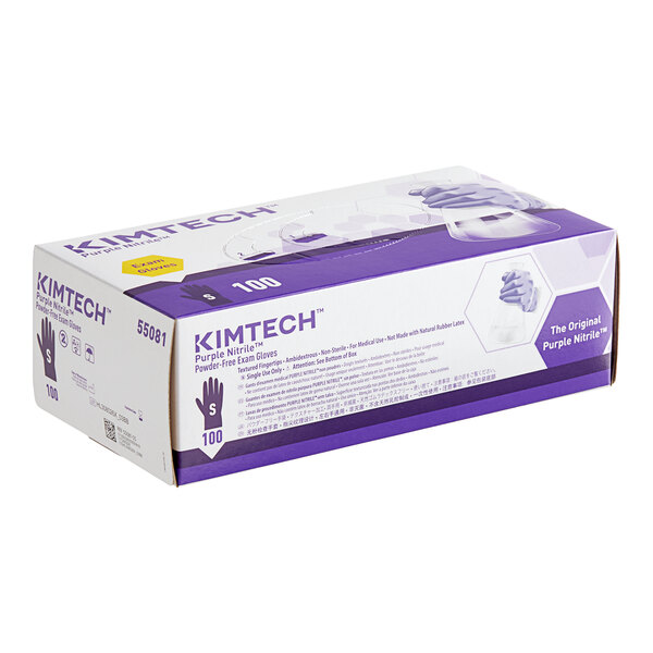 Kimtech™ Purple PowderFree Exam Grade Nitrile 6 Mil Textured