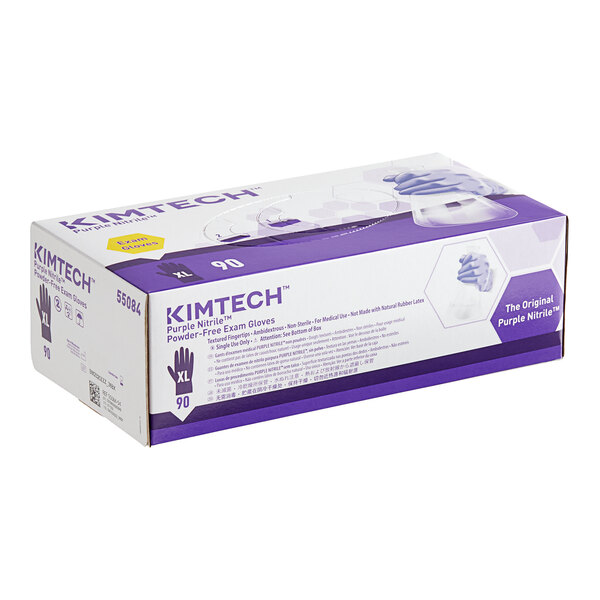 Kimtech™ Purple PowderFree Exam Grade Nitrile 6 Mil Textured