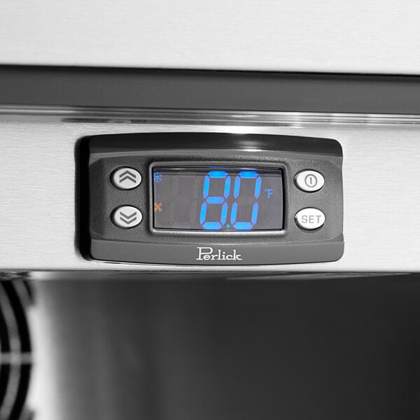 Perlick HC24FSBSSTK 24" Black Single Door Undercounter Freezer